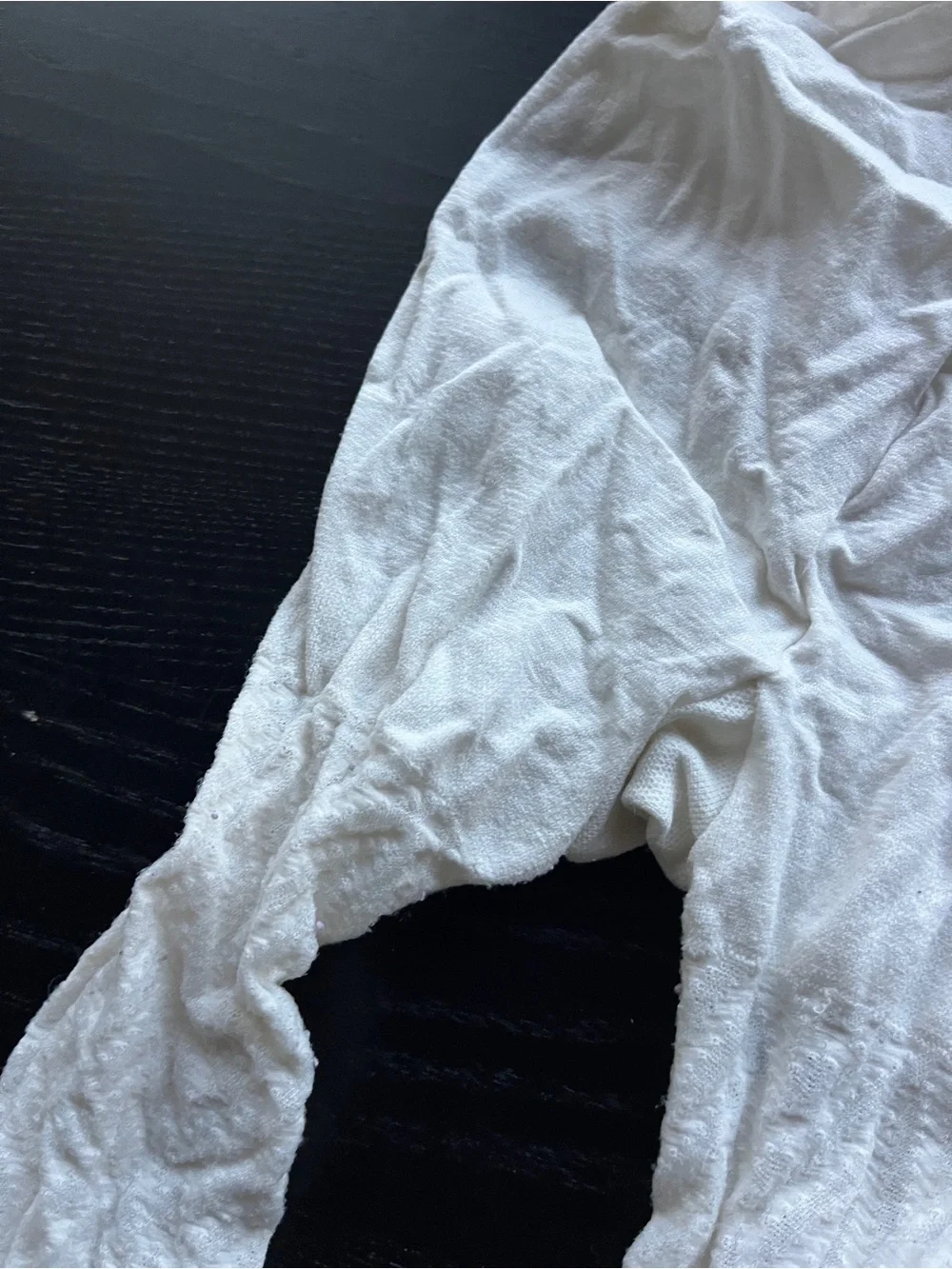 White Textured Knit Tights Cable Chevron Pattern Footed